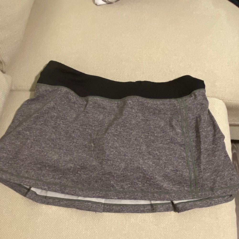 Size 6 Lululemon Gray Tennis Skirt